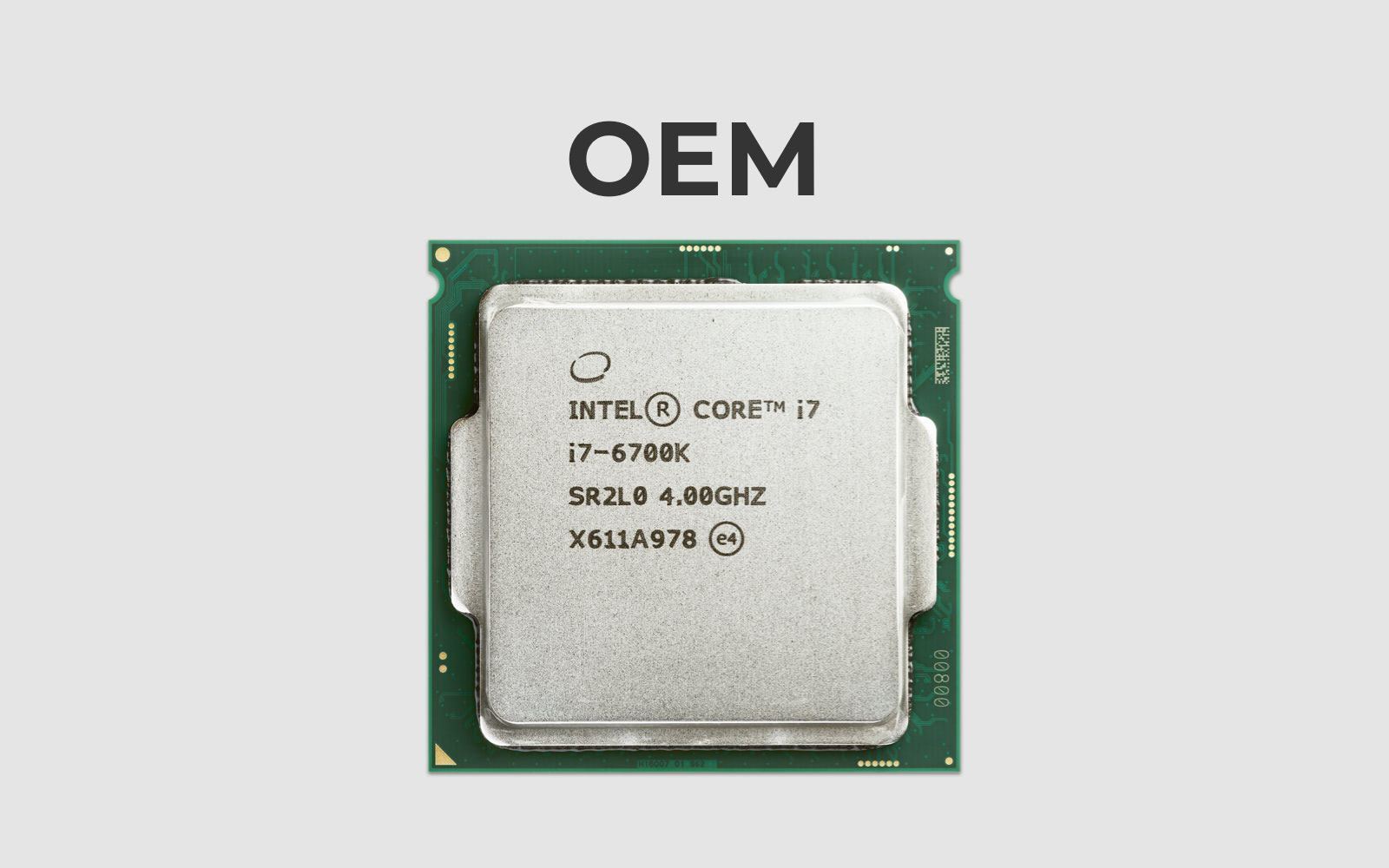 OEM комплектация процессора
